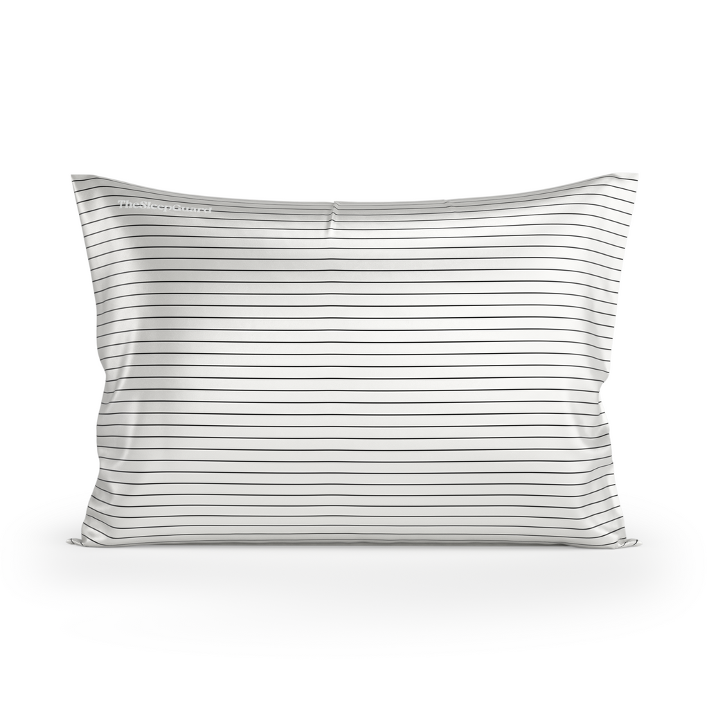 100% Mulberry Silk Pillowcase [22 Momme, 6A Grade] - Nautical Stripe, Standard Size